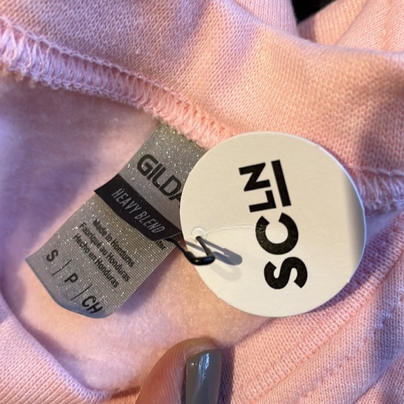 Stoney Clover Lane Book Club Sweatshirt. Pink. Size small. - Picture 2 of 2